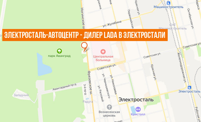 ОРЕХОВО-АВТОЦЕНТР Г.ЭЛЕКТРОСТАЛЬ на карте