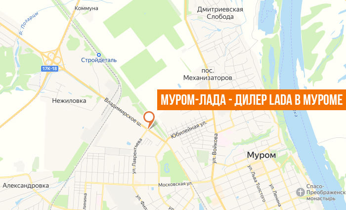 МУРОМ-ЛАДА на карте